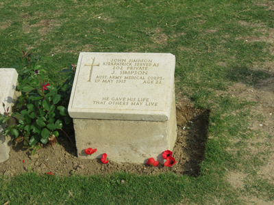 Simpson's grave